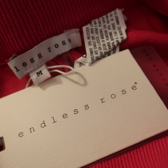 NWT Womens Endless Rose Sanctuary Hot Pink Loungewear Knit 2 Pc Set Top Pants M - Picture 13 of 13